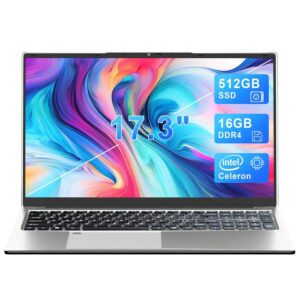 17.3" Windows 11 Pro Newest Laptop