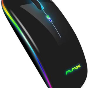 Wireless Bluetooth RGB Gaming Mouse for Laptop