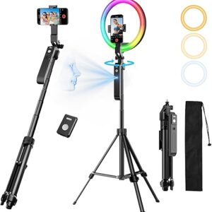 Upgraded Auto Face Tracking Tripod 360° Rotation with Stand