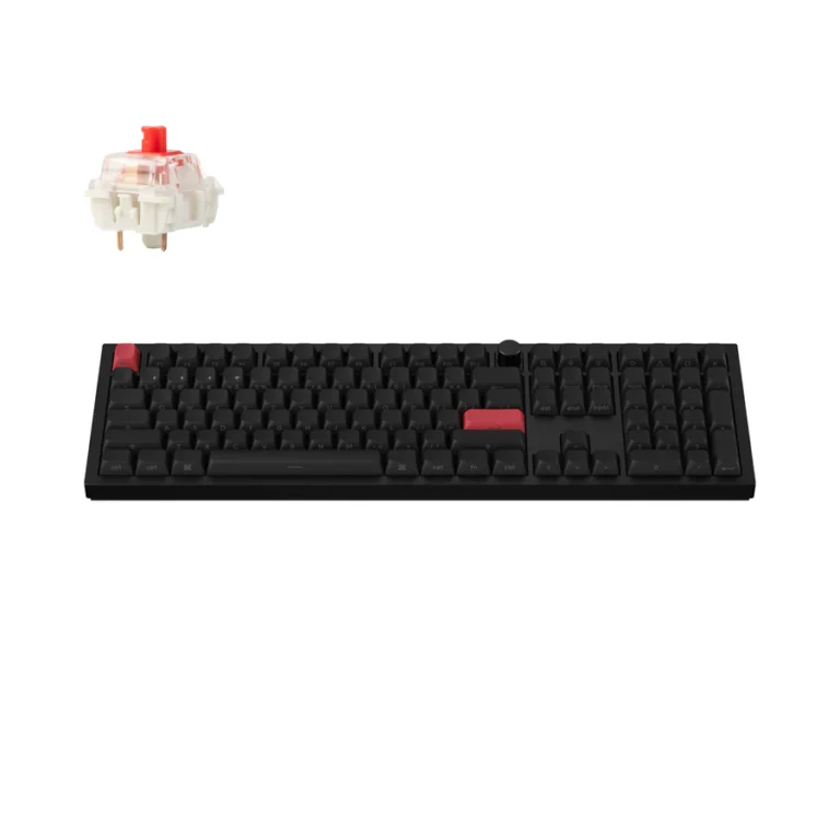 Keychron-Q6-Max-QMK-VIA-Wireless-Custom-Mechanical-Keyboard-100-Percent-Layout-Aluminum-Black-Side-Printed-PBT-Keycaps-for-Mac-Windows-Linux-Gateron-Jupiter-Red